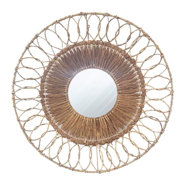 HEMP ROUND MIRROR | 80CM
