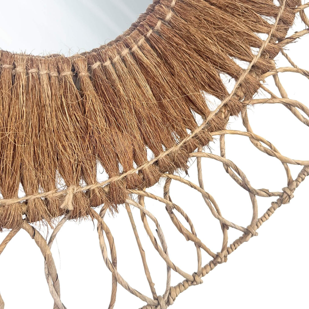 HEMP ROUND MIRROR | 80CM