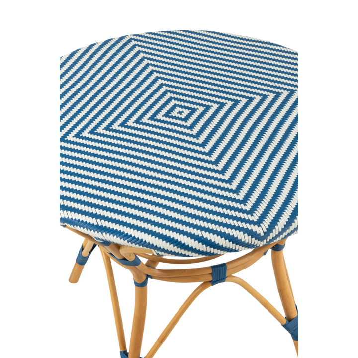 RIVIERA BISTRO DINING TABLE | BLUE 90X89X75CM