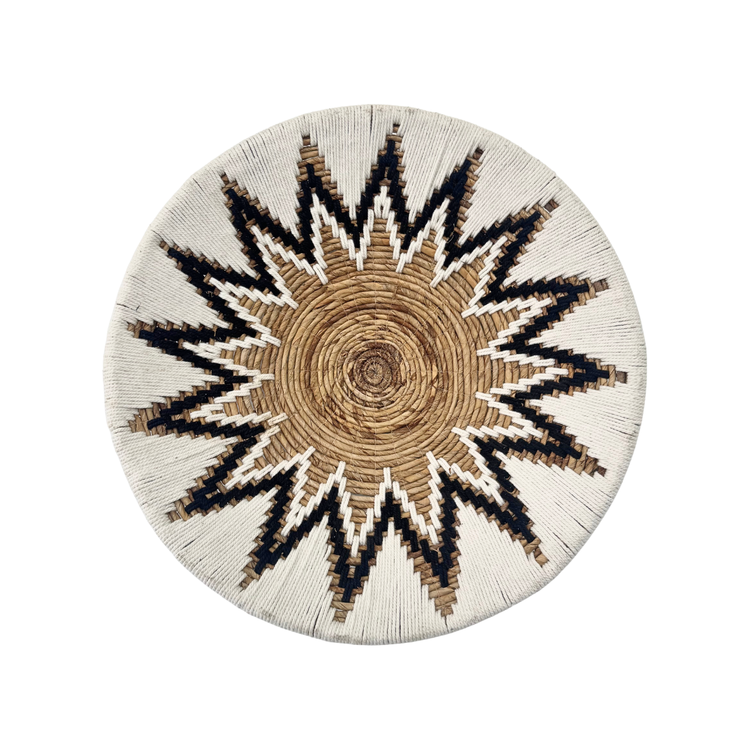 DIANI WALL DECO PLATE | WHITE/BLACK