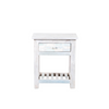 FORMENTERA COLLECTION BEDSIDE TABLE | WHITE WASH 60X40X70CM