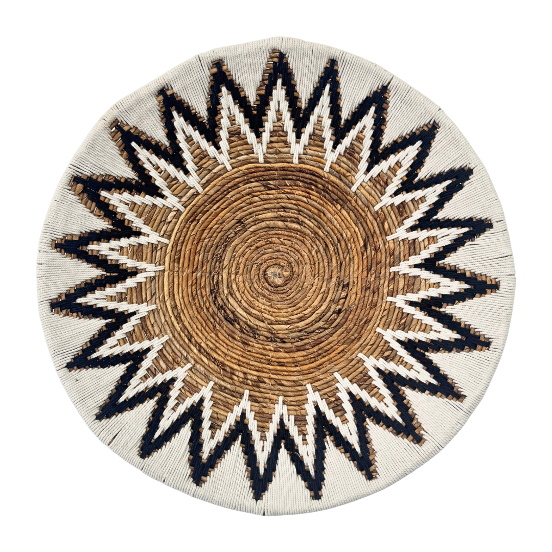 DIANI WALL DECO PLATE | WHITE/BLACK