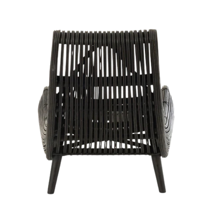 PEACOCK BLACK CHAIR | 60X90X85CM