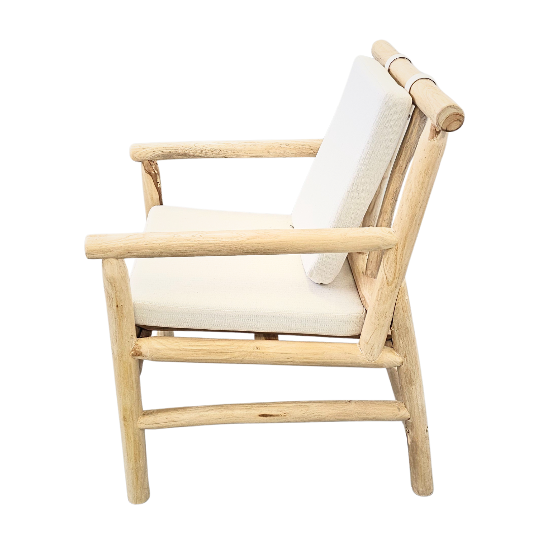 AKASA TEAK BRANCH DINING CHAIR | 60X69X89CM