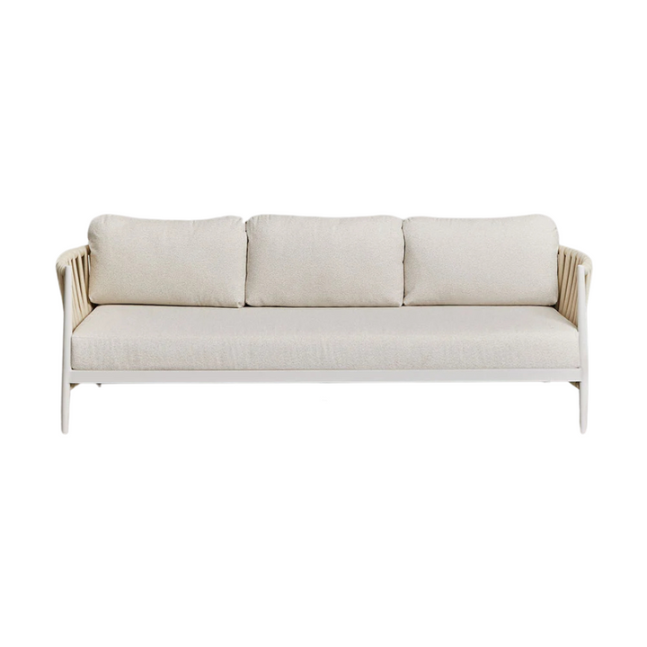 LUA OUTDOOR SOFA | BEIGE/WHITE 230X84X85CM