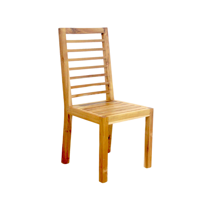 BATANTA TEAK DINING CHAIR | NATURAL/WHITE 42X48X92CM