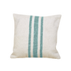 DHARMA CUSHIONI | IVORY/TURQUOISE