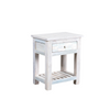 FORMENTERA COLLECTION BEDSIDE TABLE | WHITE WASH 60X40X70CM