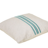 DHARMA CUSHIONI | IVORY/TURQUOISE