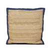 SAMSARA JUTE CUSHION | 80X80CM NATURAL/BLUE