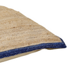 SAMSARA JUTE CUSHION | 80X80CM NATURAL/BLUE