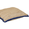 SAMSARA JUTE CUSHION | 80X80CM NATURAL/BLUE