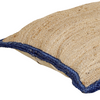 SAMSARA JUTE CUSHION | 80X80CM NATURAL/BLUE