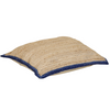 SAMSARA JUTE CUSHION | 80X80CM NATURAL/BLUE