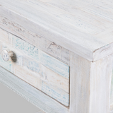 FORMENTERA COLLECTION BEDSIDE TABLE | WHITE WASH 60X40X70CM