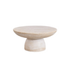 TRAVERTINE SIDE TABLE