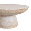 TRAVERTINE SIDE TABLE