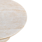 TRAVERTINE SIDE TABLE