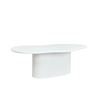 ORGANIC CEMENT DINING TABLE | WHITE 230X130X75CM