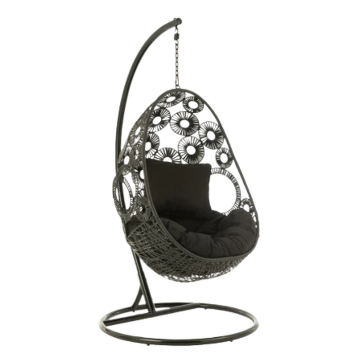 RIRAL HANGING CHAIR | BLACK 113X103X197CM