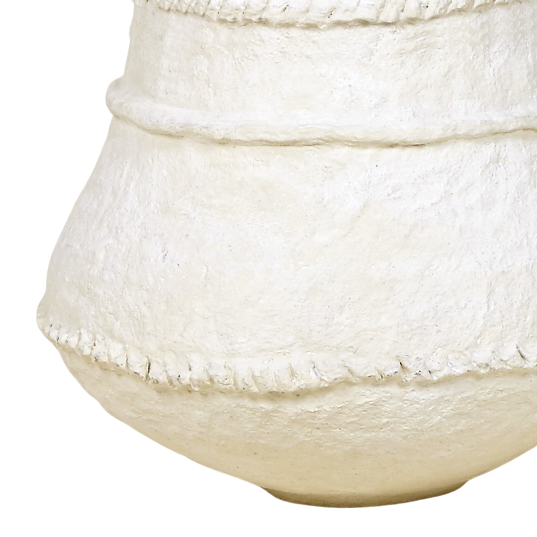 PAPYROS VASE | WHITE 36X36CM
