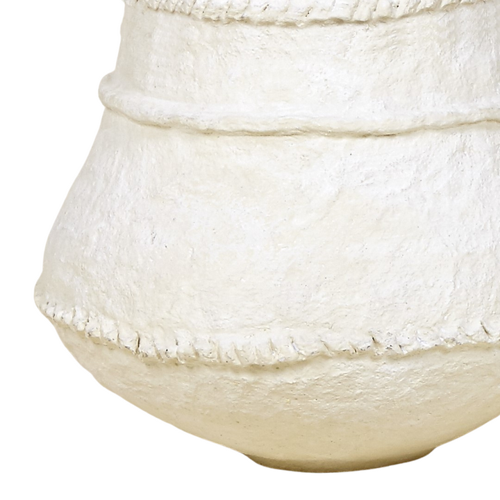 PAPYROS VASE | WHITE 36X36CM