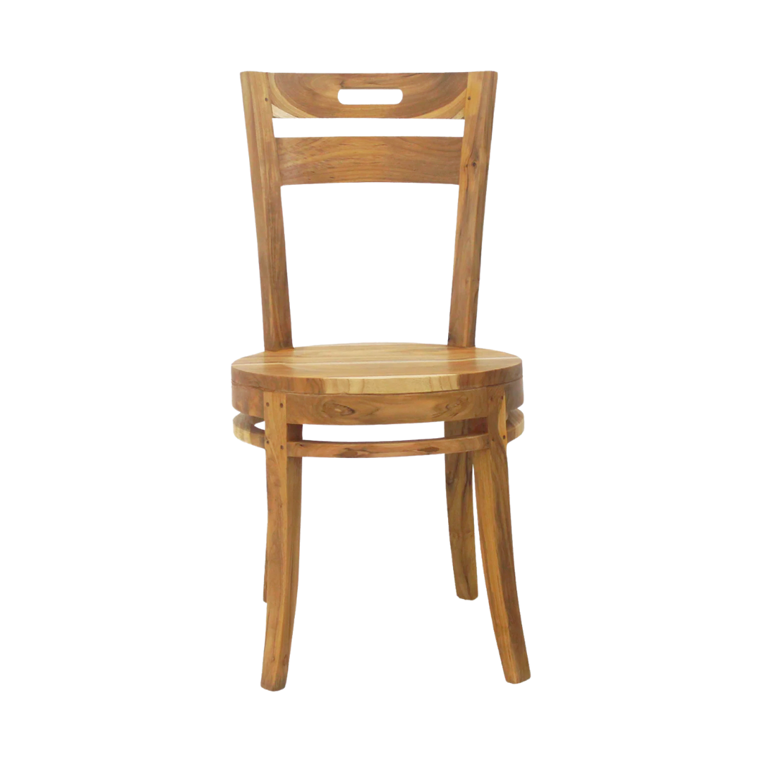 KAWE TEAK DINING CHAIR | NATURAL 45X45X90CM