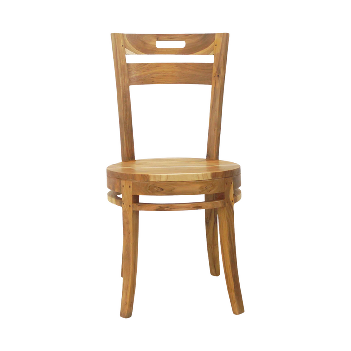 KAWE TEAK DINING CHAIR | NATURAL 45X45X90CM