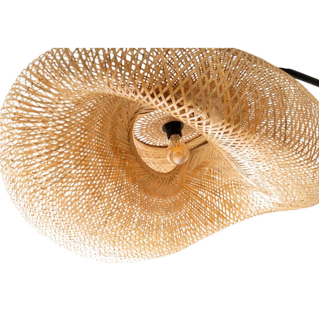 LUMA RATTAN CEILING LAMP | 60X15CM