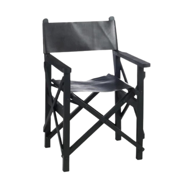 DIRECTOR BUFFALO CHAIR | BLACK 57X60X90CM