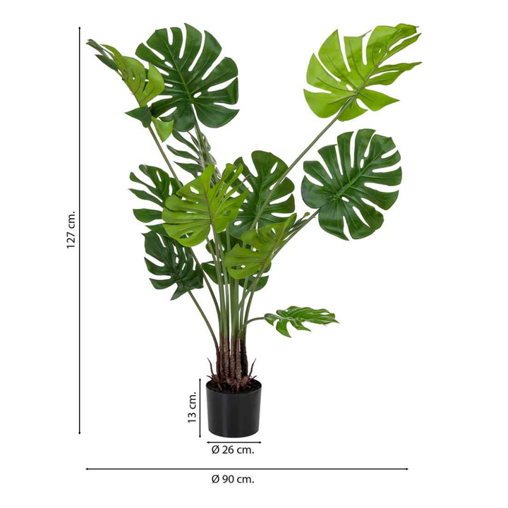 DECO SYNTHETIC PLANT MONSTERA | 90X90X127CM