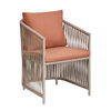 UBUD DINING CHAIR | BEIGE/SALMON 60X60X85CM