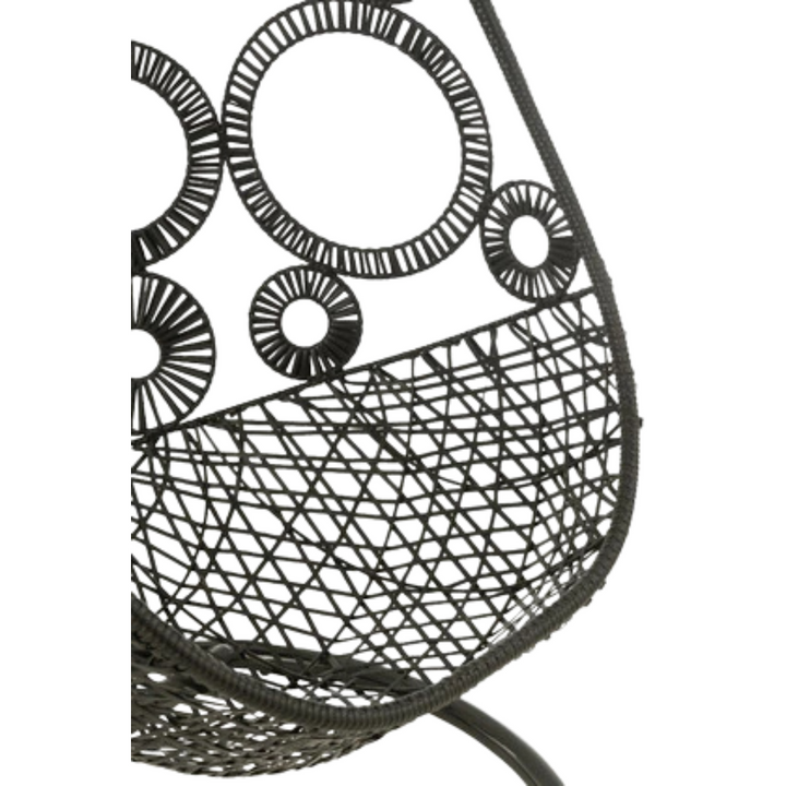 RIRAL HANGING CHAIR | BLACK 113X103X197CM