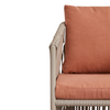 UBUD DINING CHAIR | BEIGE/SALMON 60X60X85CM