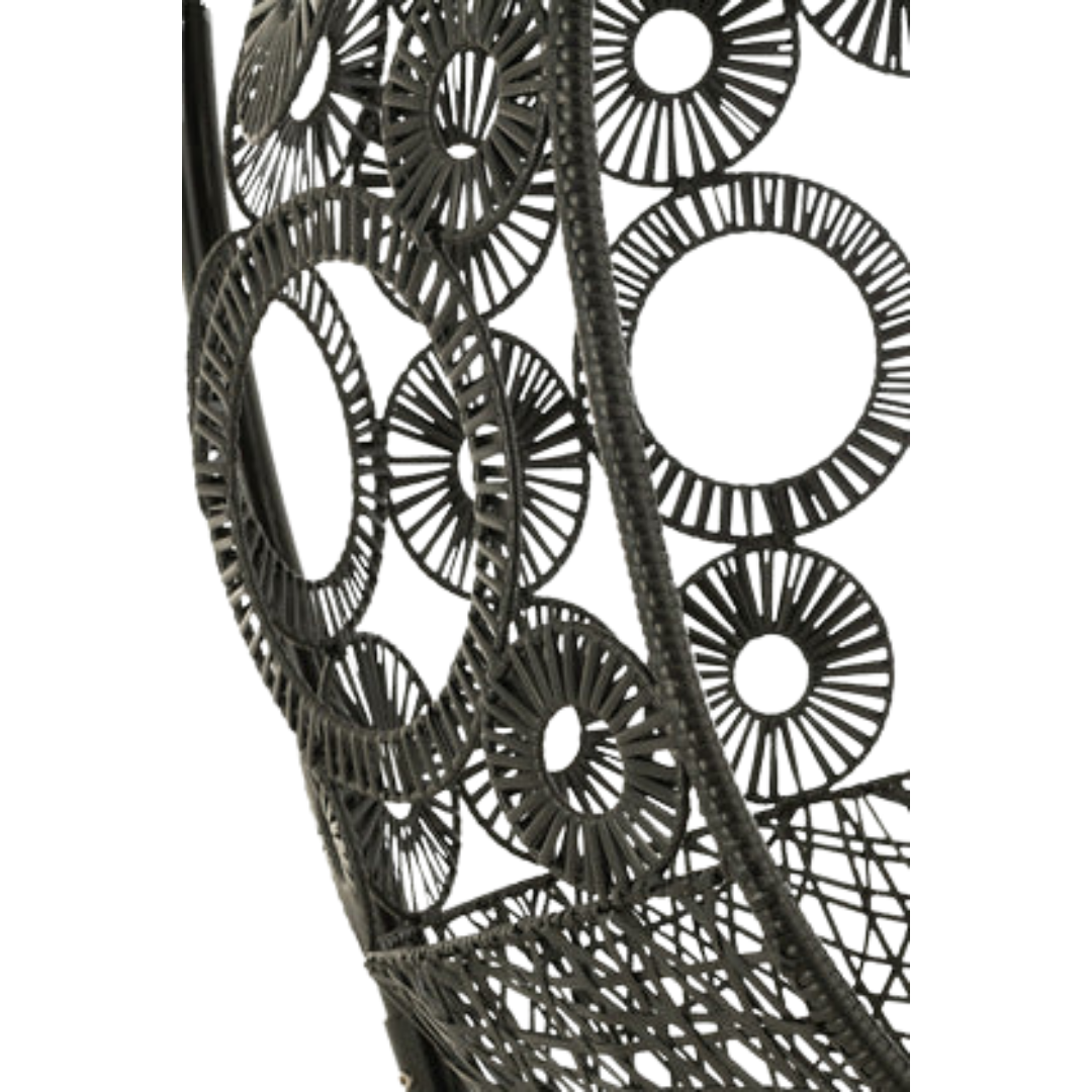 RIRAL HANGING CHAIR | BLACK 113X103X197CM