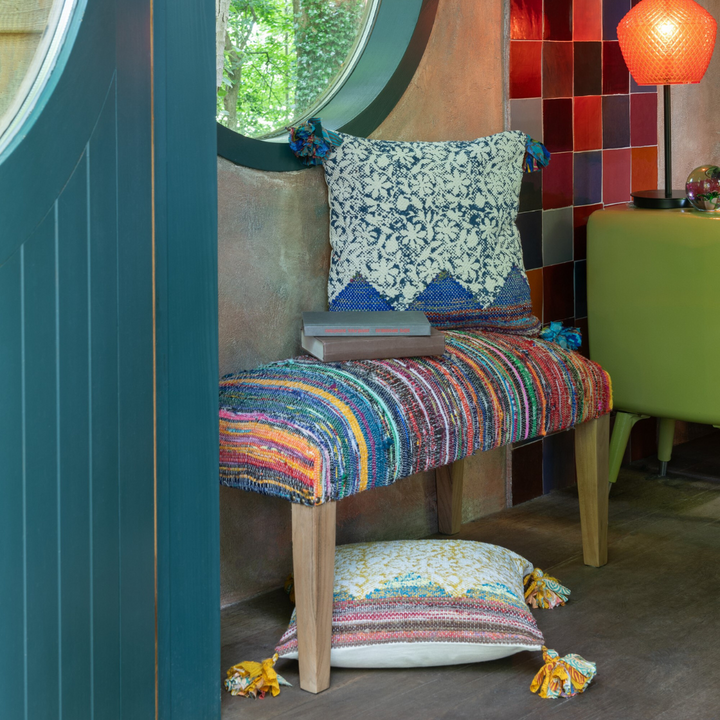 FARSHA CHINDI BENCH | 92X42X48CM