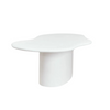 ORGANIC CEMENT DINING TABLE | WHITE 230X130X75CM