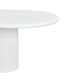 ORGANIC CEMENT DINING TABLE | WHITE 230X130X75CM