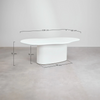 ORGANIC CEMENT DINING TABLE | WHITE 230X130X75CM