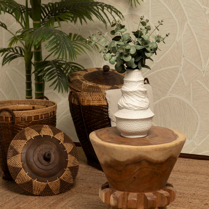THORNE SUAR WOOD STOOL | 40X50CM