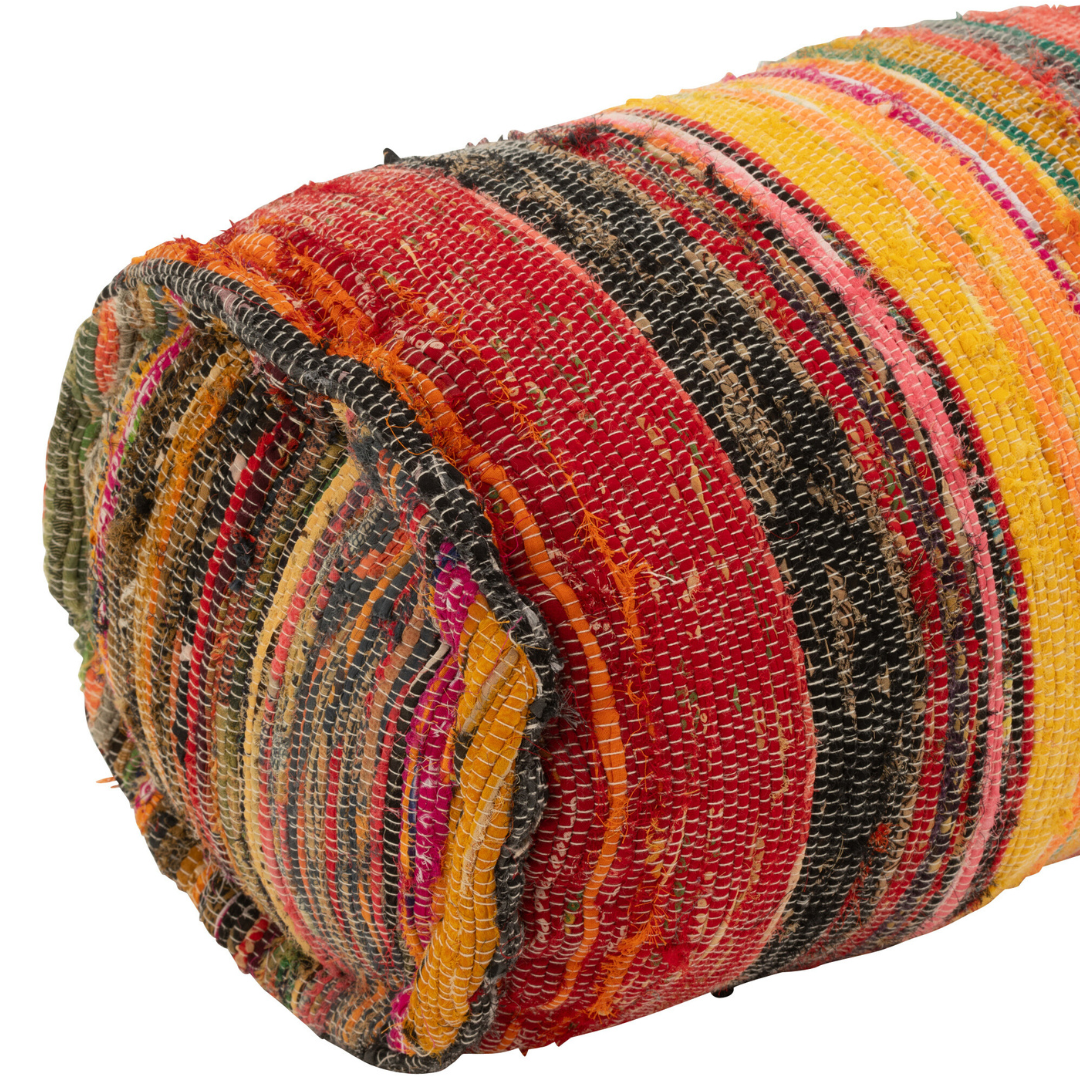 FARSHA CHINDI BOLSTER CUSHION | 80X30CM
