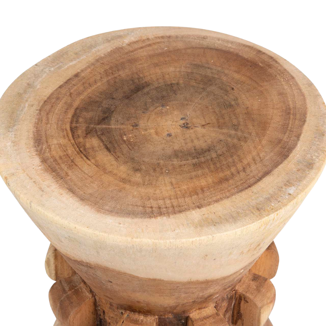 THORNE SUAR WOOD STOOL | 40X50CM