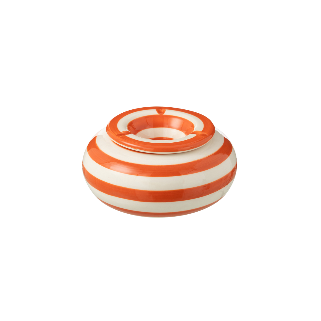 ZUMA STRIPES ASHTRAY | ORANGE