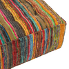 FARSHA CHINDI SQUARE POUF | 115X115X45CM