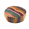 FARSHA CHINDI ROUND POUF | 55X20CM