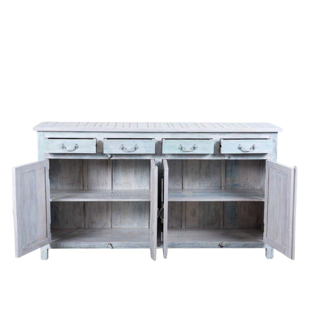 FORMENTERA COLLECTION CABINET | WHITE WASH 180X45X100CM