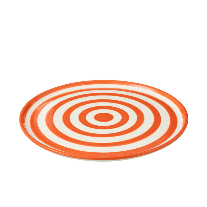 ZUMA STRIPES PLATE | ORANGE 34X2.5CM