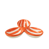 ZUMA STRIPES APERO DISH | ORANGE 24X4CM