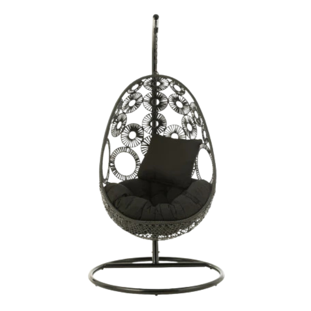 RIRAL HANGING CHAIR | BLACK 113X103X197CM