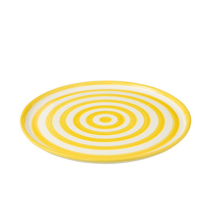 ZUMA STRIPES PLATE | YELLOW 34X2.5CM